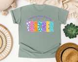 Teacher Helping Tiny Humans Do Big Things graphic tee in Bay