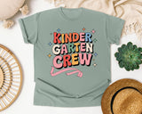 Kindergarten Crew Bow graphic tee in Bay