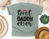 Best Daddy Ever White graphic tee in Bay
