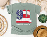 Never Forget White graphic tee in Bay
