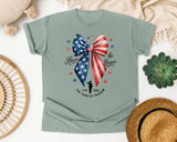 Honor The Brave 250 Years Of Freedom graphic tee in Bay