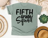 Fifth Grade Squad Bold graphic tee in Bay