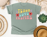 Teach Love Inspire Strawberry graphic tee in Bay