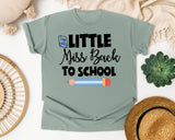 Little Miss Back To School Pencil graphic tee in Bay