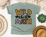 Wild About Math graphic tee in Bay