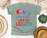 Sweet Land Of Liberty Red graphic tee in Bay