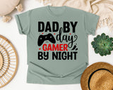 Dad By Day Gamer By Night White graphic tee in Bay