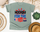 Hooray For The USA graphic tee in Bay
