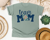 Team Mom Football Navy graphic tee in Bay