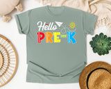 Hello Pre-K graphic tee in Bay
