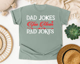 Dad Jokes You Mean Rad Jokes White 3 graphic tee in Bay