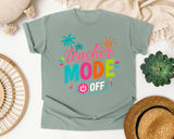 Teacher Mode Off graphic tee in Bay