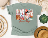 Game Day Baseball Panels graphic tee in Bay