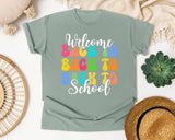Welcome Back To School Stacked graphic tee in Bay