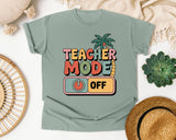 Teacher Mode Off Graphic Tee graphic tee in Bay
