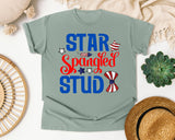 Star Spangled Stud graphic tee in Bay