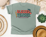 Blessed Teacher Grey graphic tee in Bay