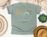 Lets Go Girls Football graphic tee in Bay