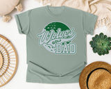 Wolves Golf Dad graphic tee in Bay