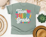 Team Third Grade graphic tee in Bay