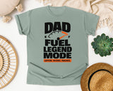 Dad Fuel Legend Mode Black graphic tee in Bay