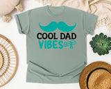 Cool Dad Vibes graphic tee in Bay