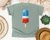 Patriotic Popsicle Red graphic tee in Bay