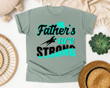 Fathers Are Strong White 2 graphic tee in Bay