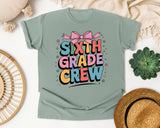 Sixth Grade Crew graphic tee in Bay