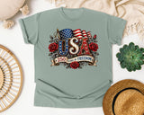 USA 250 Years Of Freedom graphic tee in Bay