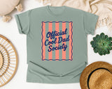 Official Cool Dad Society Pink graphic tee in Bay