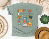First Day Best Day graphic tee in Bay