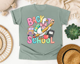 Back To School Goose graphic tee in Bay