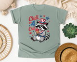 Chill The 4 Out Grey graphic tee in Bay