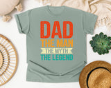 Dad The Man The Myth The Legend Red graphic tee in Bay