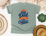 Best Dad Ever No Contest Navy graphic tee in Bay