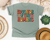 Educator Of Tiny Humans Grey graphic tee in Bay