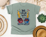 Dads Who Grill Together Stay Rare Together Grey graphic tee in Bay