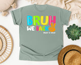 Bruh We Back Back To School graphic tee in Bay