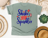 Shake Your Sparkler Navy graphic tee in Bay