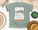 Dad Fuel Legend Mode White graphic tee in Bay