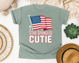 Star Spangled Cutie White 2 graphic tee in Bay