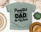 Promoted To Dad No Pay Raise graphic tee in Bay