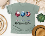 Red Wine And Blue graphic tee in Bay