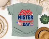 Little Mister Memorial Day graphic tee in Bay