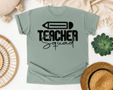 Teacher Squad graphic tee in Bay