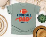 Football Dad Navy Script graphic tee in Bay