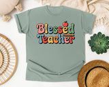 Blessed Teacher Grey 2 graphic tee in Bay