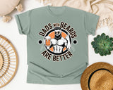 Dads With Beards Are Better Black graphic tee in Bay