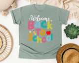 Welcome Back To School Apple graphic tee in Bay